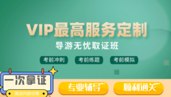 导游-VIP最高服务定制无忧取证班